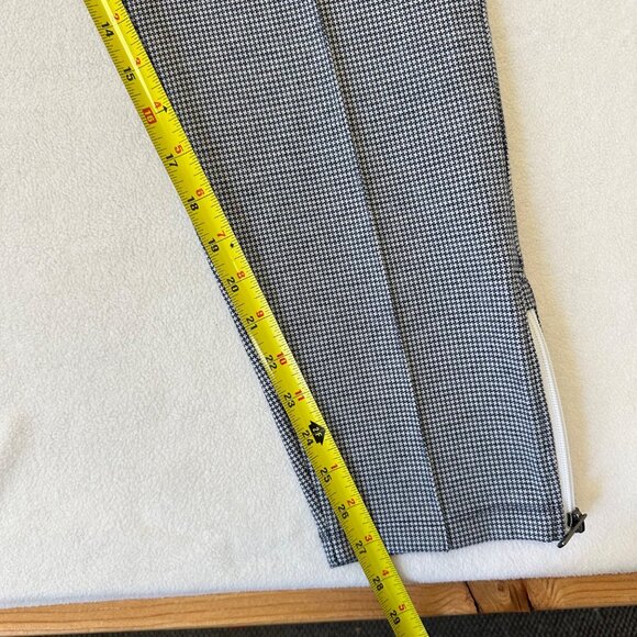 Todd Snyder Mens Houndstooth Track Pant Blue White Ankle Zip Stretch Size Medium - Picture 12 of 16